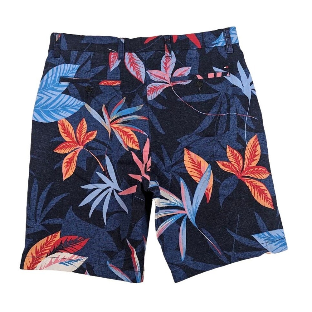 Tommy Hilfiger Blue Tropical Print Men's Shorts - Picture 5 of 8